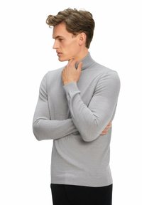 FALKE BASIC ROLL NECK - Maglione - light grey