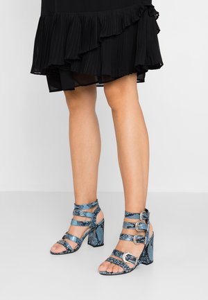 High heeled sandals - blue