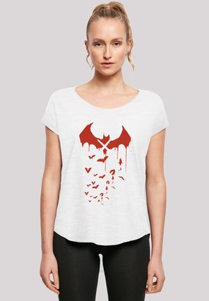 DC COMICS BATMAN ARKHAM KNIGHT BATS X DRIP - Print T-shirt - white