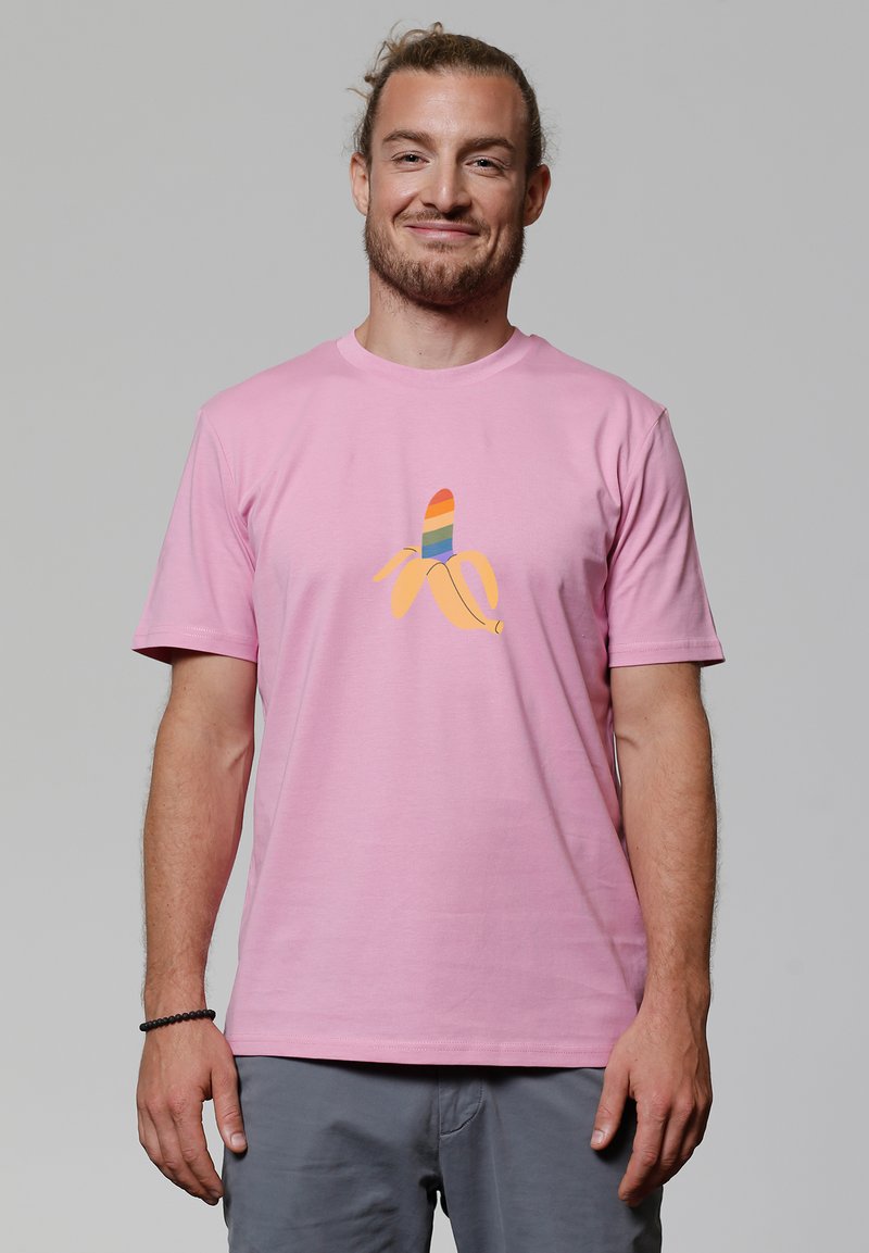 watapparel RAINBOW BANANA - T-shirt imprimé - bubble pink