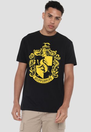 Cotton Soul, HARRY POTTER HUFFLEPUFF CREST - T-Shirt print - black