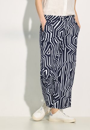 Cecil LOOSE FIT - Stoffhose - blau