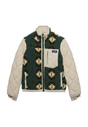 Superdry & Co, SUPERDRY FLEECE ONION QUILT HYBRID JACKET.. - Winter jacket - khaki aztec