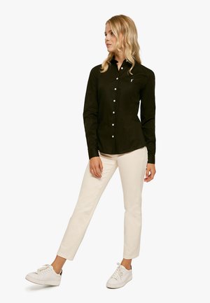 WOMAN LONG SLEEVE SLIM FIT SHIRT - Košile - black
