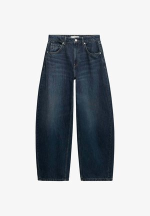 Mango, ADULT - Blugi wide leg - dark blue