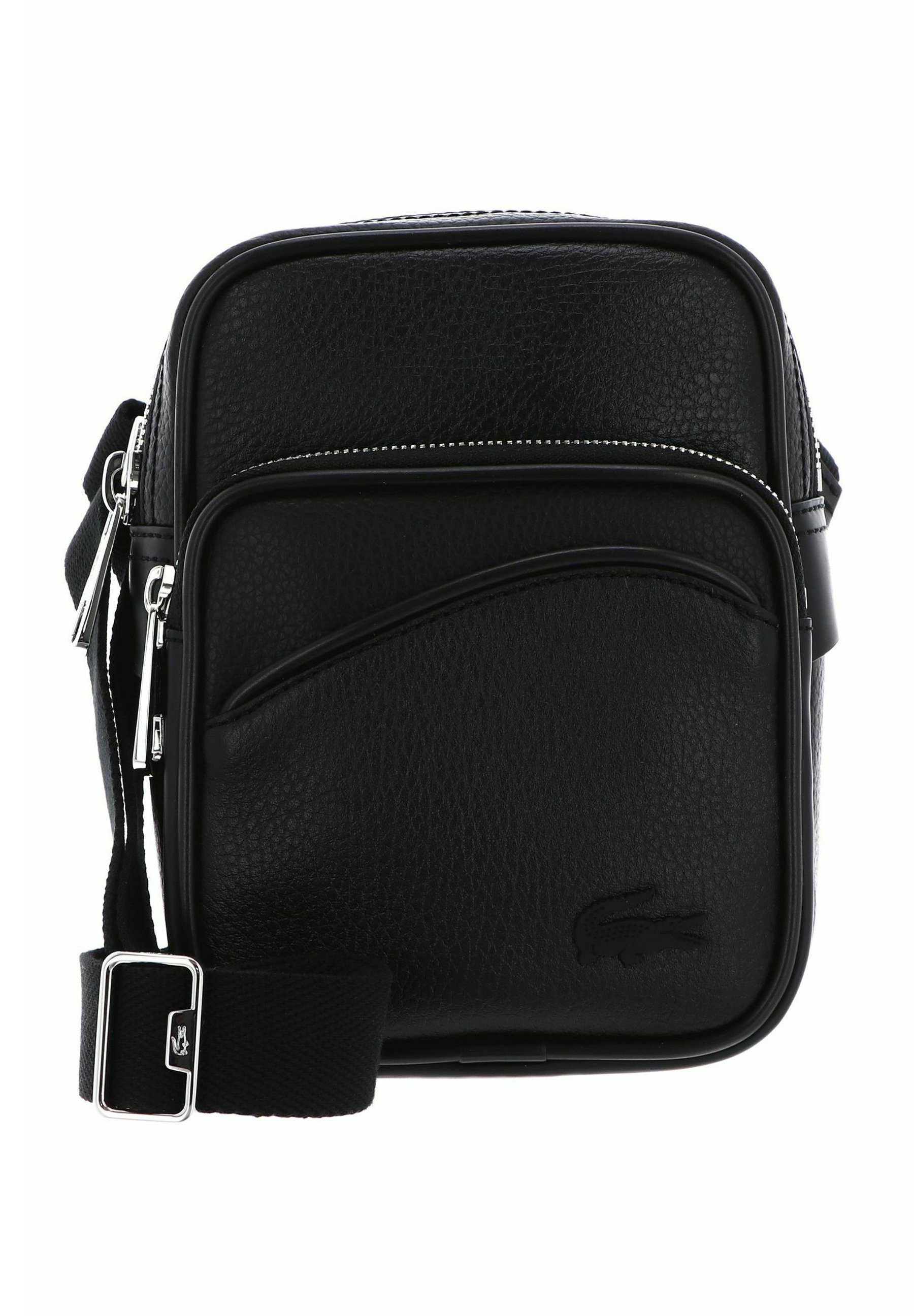 Lacoste FLAT CROSSOVER BAG UNISEX - Cross body bag - noir