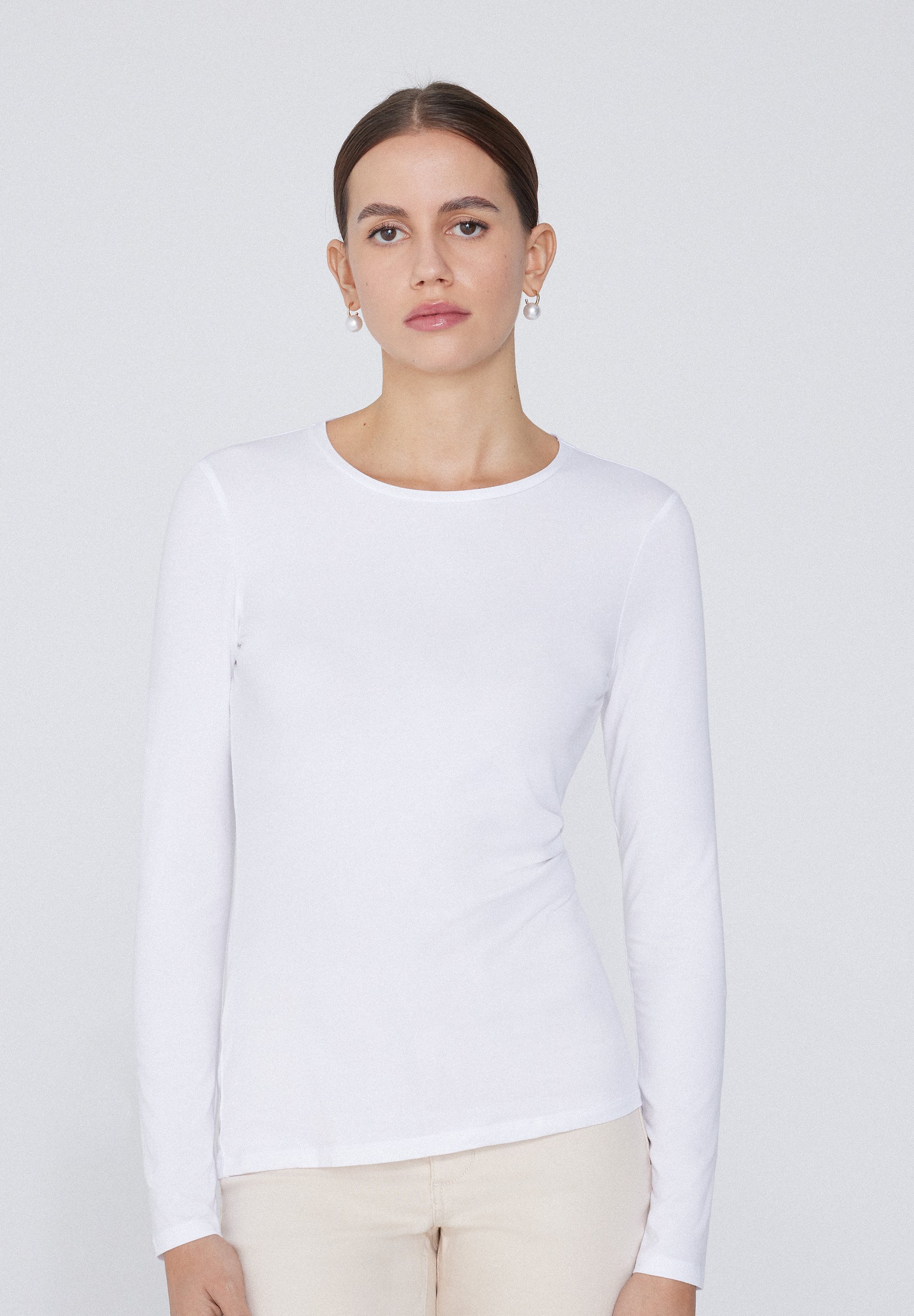 Maglia Maniche Lunghe Ciclismo Donna 100 Corallo
