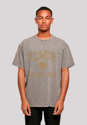 US NATIONAL PARKS YELLOWSTONE WYOMING - Print T-shirt - asphalt