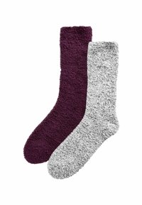Next 2 PACK - Strømper - grey red