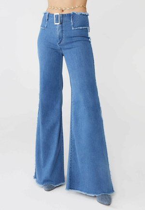 WIDE  - Jeans bootcut - blu denim