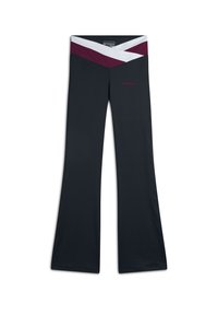 FLARE VITA ALTA A INCROCIO BICOLORE - Leggings - blue white purple