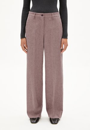 LEANDRAA HANDAAS  - Broek - pure-dark cranberry