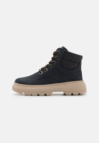Geox DARTAH - Botines con cordones - navy/black