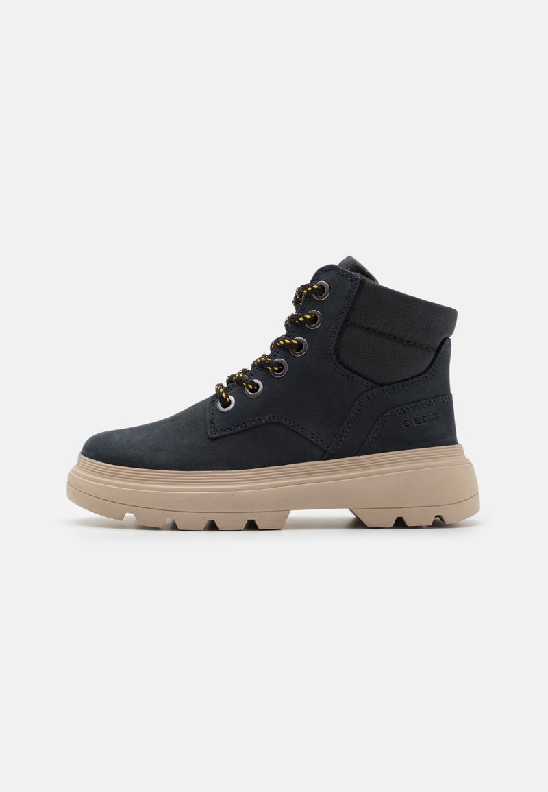 Geox DARTAH - Botines con cordones - navy/black