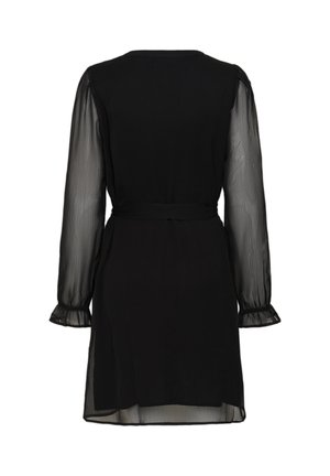 Cream, CRYUNA LONG SLEEVE SHORT - Jurk - pitch black