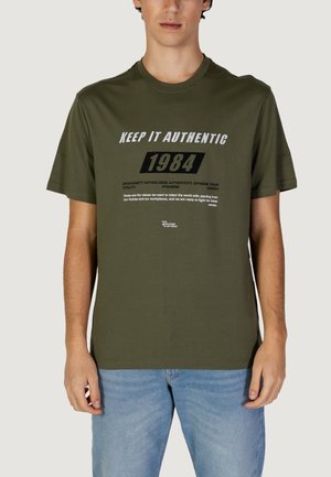 T-shirt con stampa - olive green
