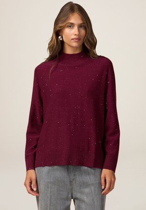 PAILLETTES - Pullover - bordeaux
