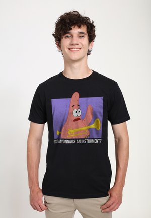 SPONGEBOB SQUAREPANTS MAYONNAISE - Print T-shirt - black