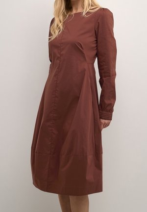 Vardagsklänning - mottled dark brown