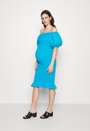 Never Fully Dressed MAMA BLUE PUFF SLEEVE  JOJO DRESS - Φόρεμα ημέρας - blue