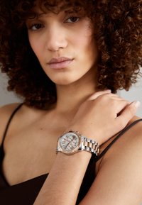 Hodinky - silver-coloured/rose gold-coloured