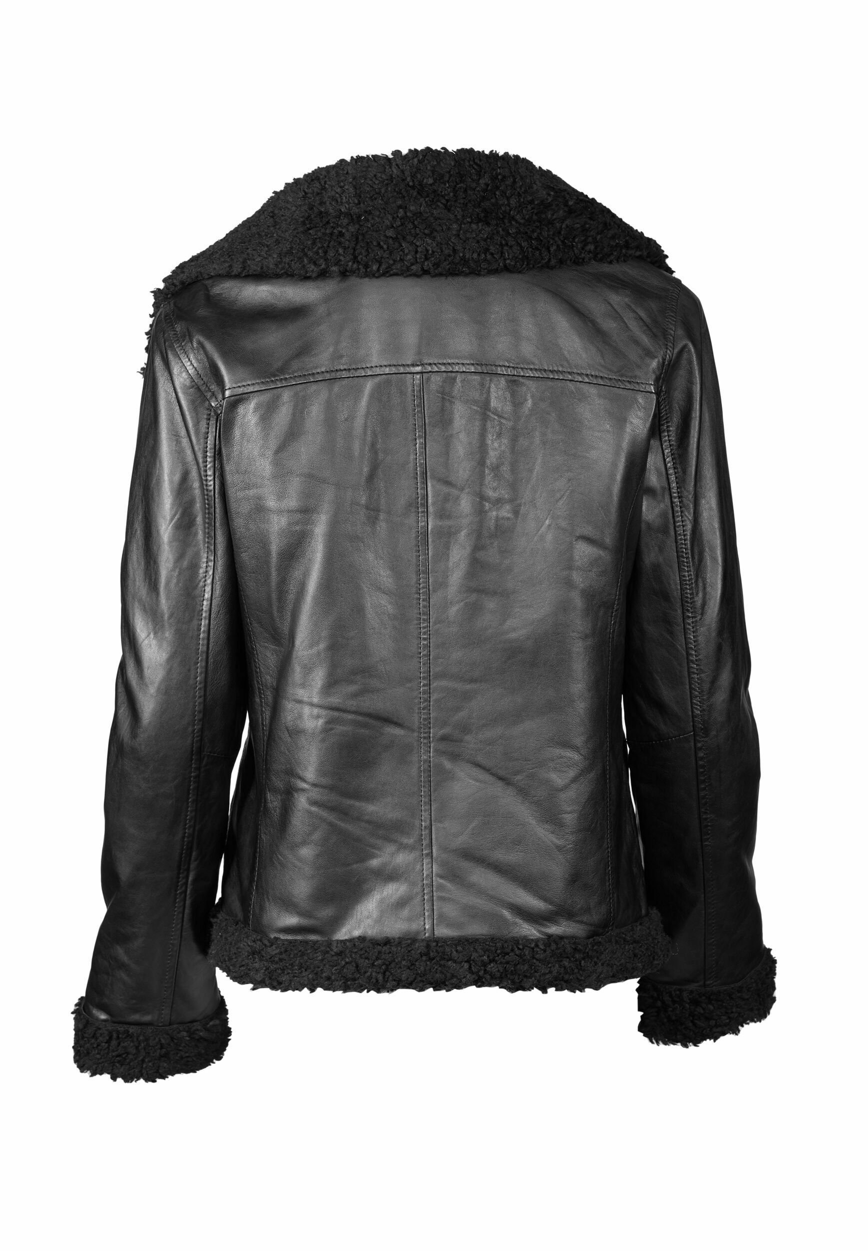 Apple of Eden AOE-144 - Leather jacket - schwarz/black - Zalando