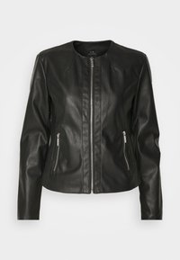 Armani Exchange - BLOUSON - Imitatieleren jas - black Miniatuurafbeelding 1