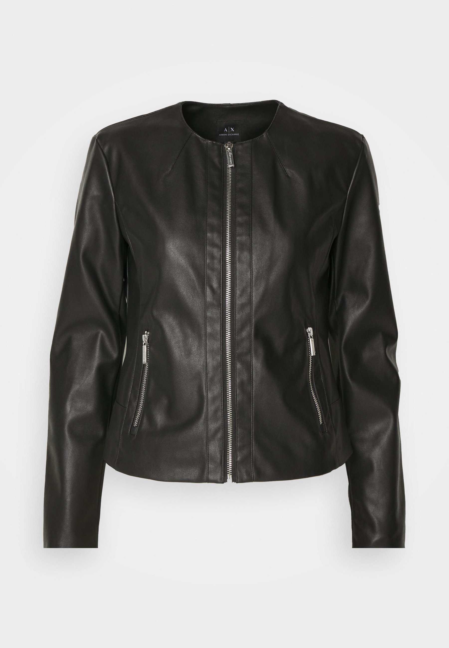 Armani Exchange BLOUSON Faux leather jacket black