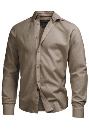 INDICODE JEANS INDICODE JEANS HEMD LANGARM BRAYDEN - Camisa - greige - solid