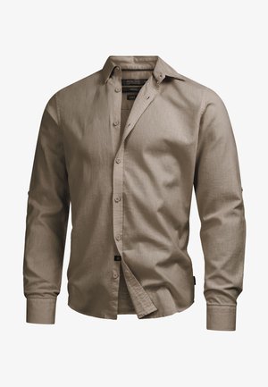 INDICODE JEANS INDICODE JEANS HEMD LANGARM BRAYDEN - Camisa - greige - solid