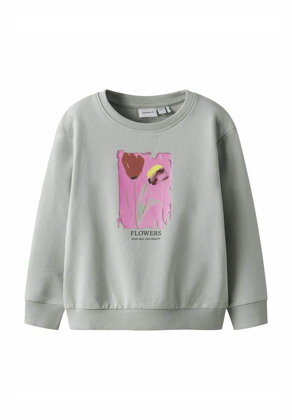 Sweatshirt - aqua gray