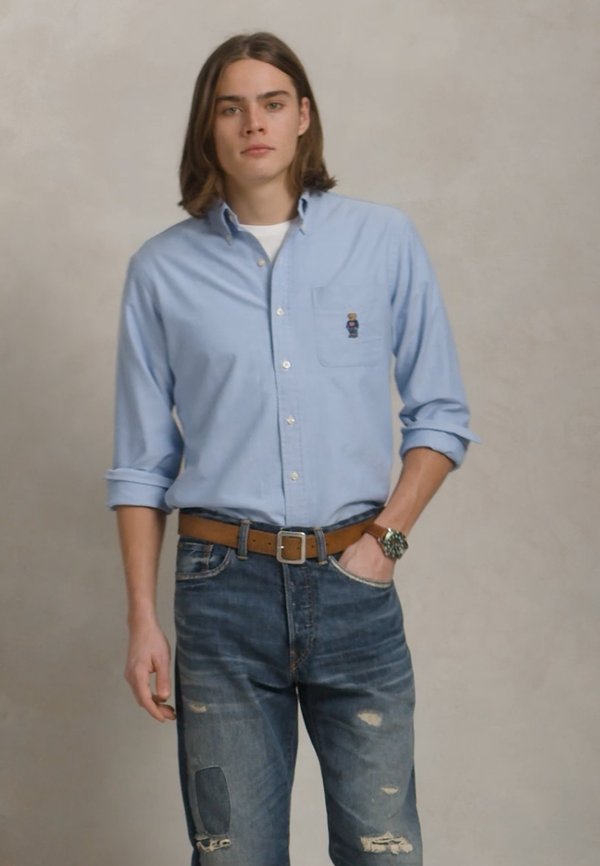 CUSTOM FIT POLO BEAR OXFORD SHIRT - Shirt4