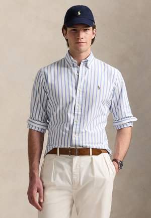 CUSTOM FIT STRIPED OXFORD SHIRT - Ing - blue/white