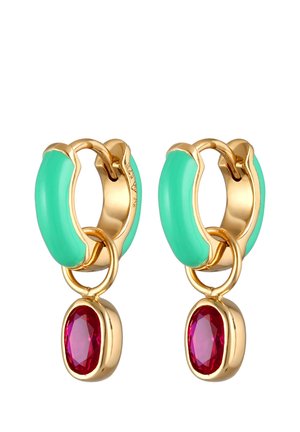EMAILLE SOLITÄR - Earrings - gold-coloured