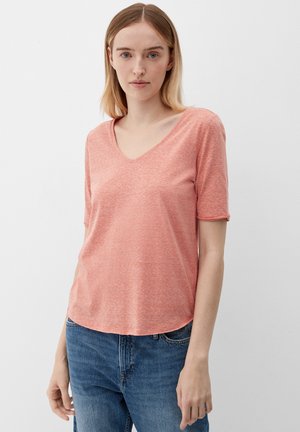 s.Oliver À BORD ROULOTTÉ - T-Shirt basic - papaya
