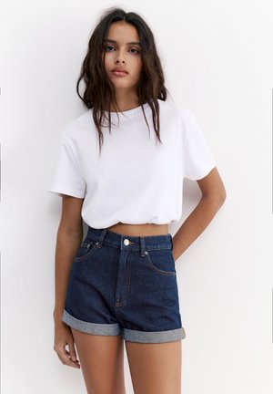 PULL&BEAR Pantaloni scurți din denim - dark-blue denim