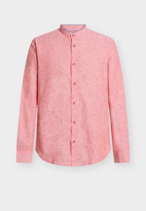 TOM TAILOR, COTTON LINEN SHIRT - Ing - chili orange chambray