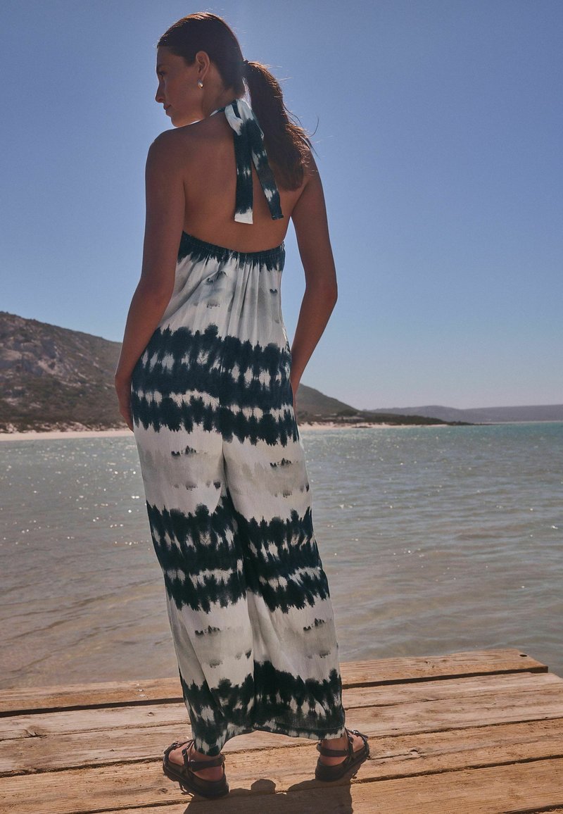 Next REGULAR FIT - Kezeslábas - black white tie dye