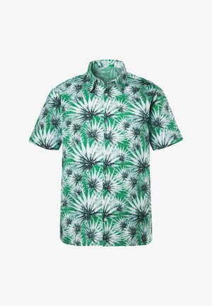 Men Plus, SHIRT, SHORT SLEEVE, KENT COLLAR, PRINT, COMFORT FIT, UP TO 8 XL - Hemd - green