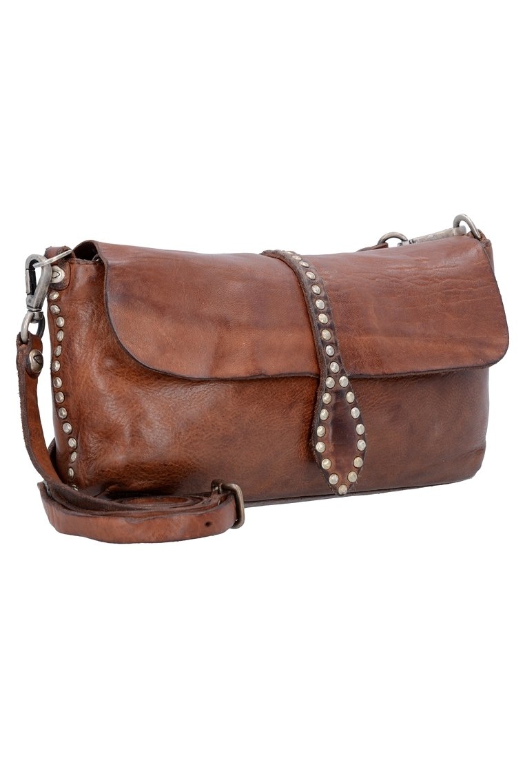 Sac Bandoulière Pochette CAMPOMAGGI En Cuir Jaune - Vintage, 100% Cuir, Neuf Avec Étiquettes
