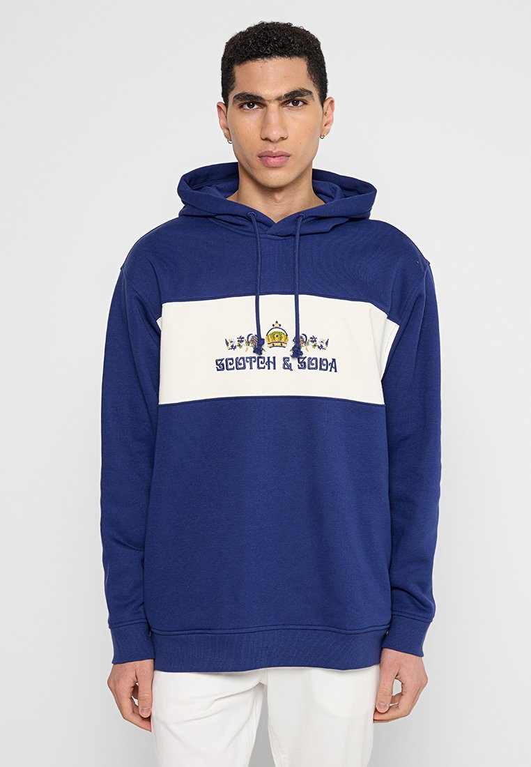 Scotch & Soda Hoodie blauw Scotch & Soda Hoodie blauw