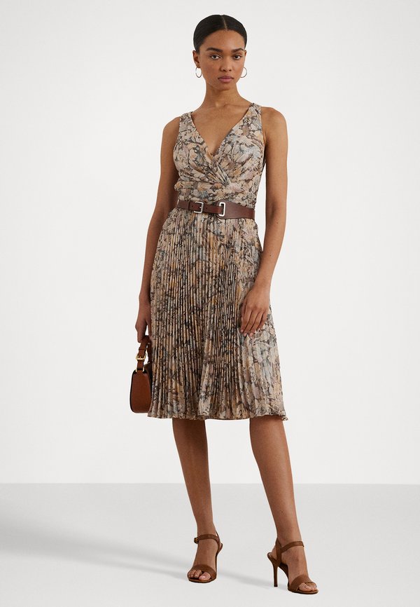 MAIGEN FLORAL METALLIC CHIFFON COCKTAIL DRESS - Cocktail dress / Party dress3