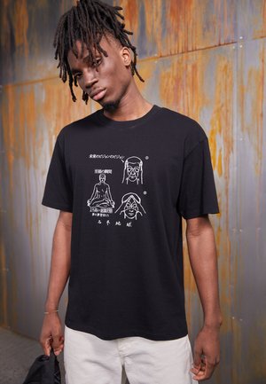 CONTEMPLATIVE UNISEX - Print T-shirt - black