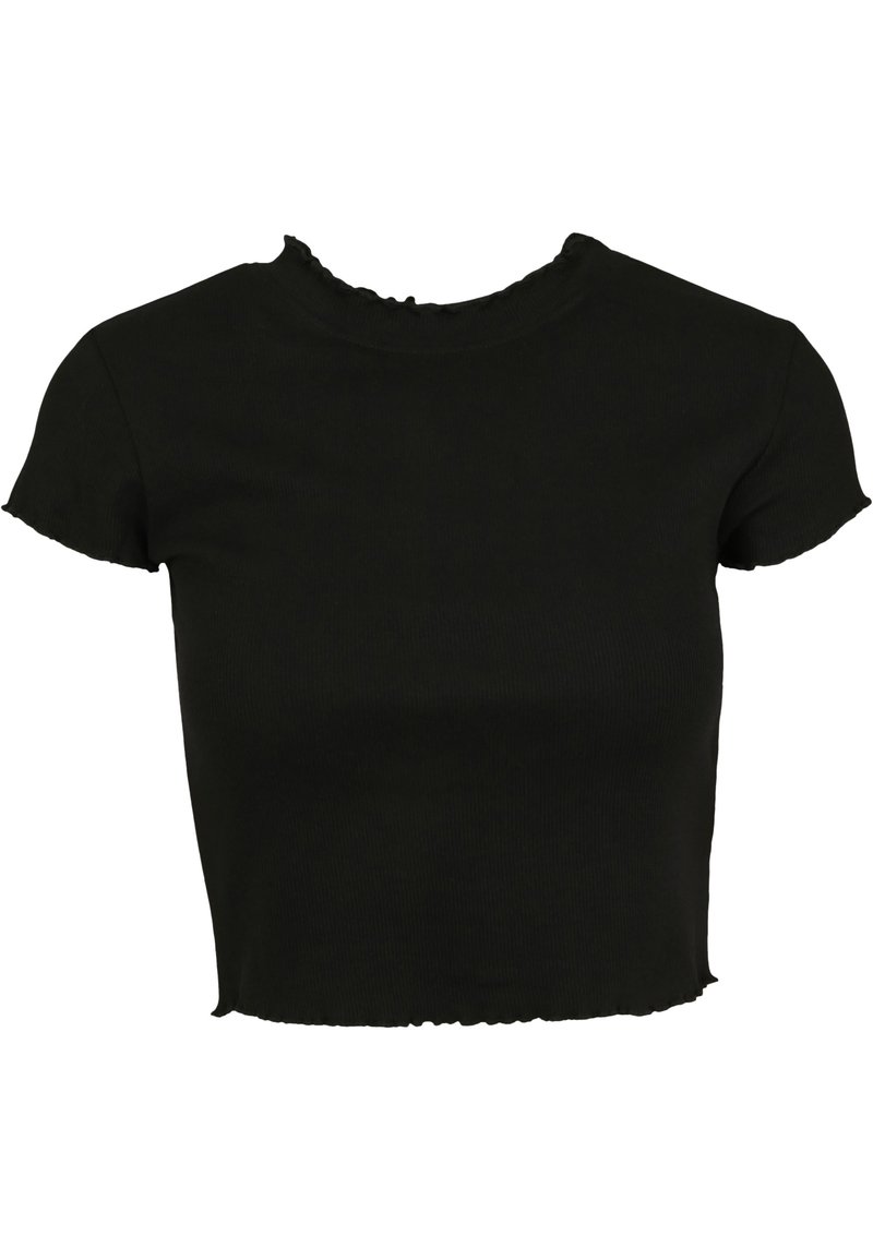 Urban Classics LADIES CROPPED RIB TEE - Blůza - black