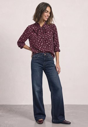 Street One, LANGARM BLUSE MIT SCHLEIFENDETAIL - Blouse - rustic rouge