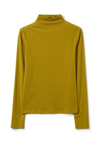 Langdurig mouw turtleneck top in mosterdgeel, gemaakt van zachte jersey-stof. Heeft een aansluitende silhouet en minimale naden voor een schone uitstraling.