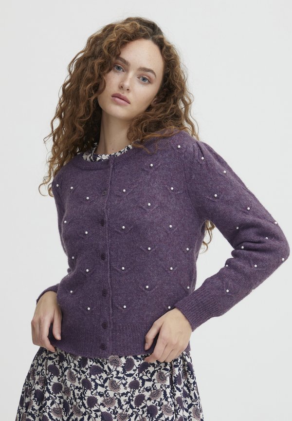 IRFLEURIE - Cardigan - vintage violet melange