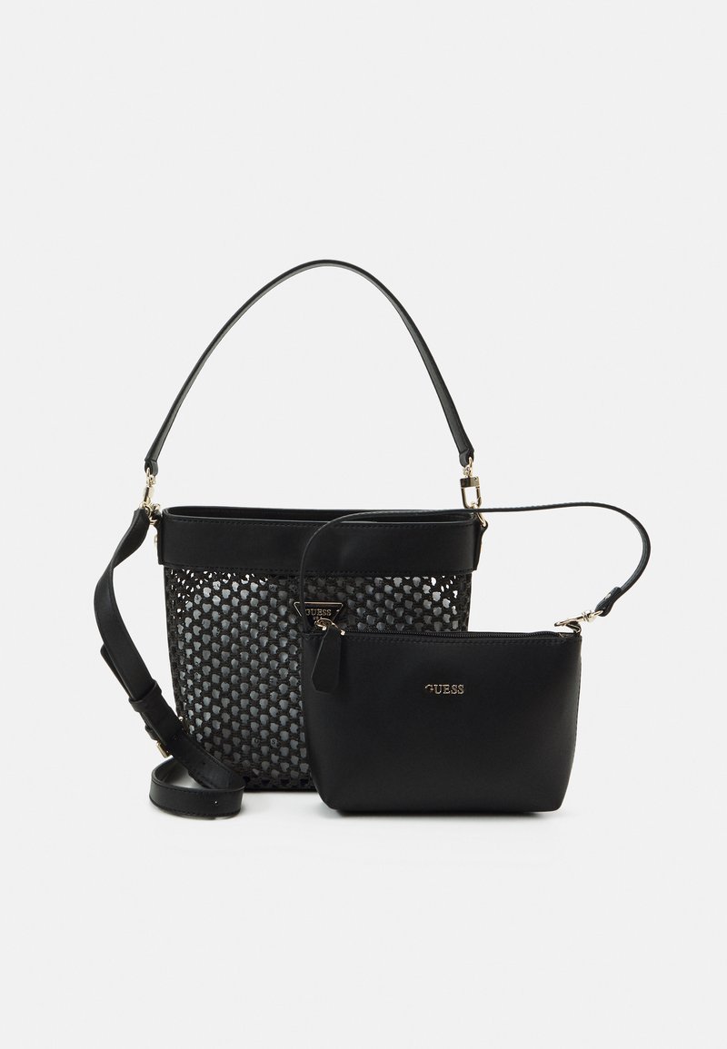 Guess VIKKY DRAWSTRING BUCKET SET Håndtasker black/sort Zalando.dk