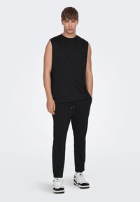 Only & Sons 2 PACK SET RUNDHALS - Top - schwarz