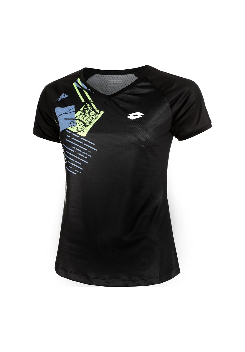 Lotto T-shirt print zwart